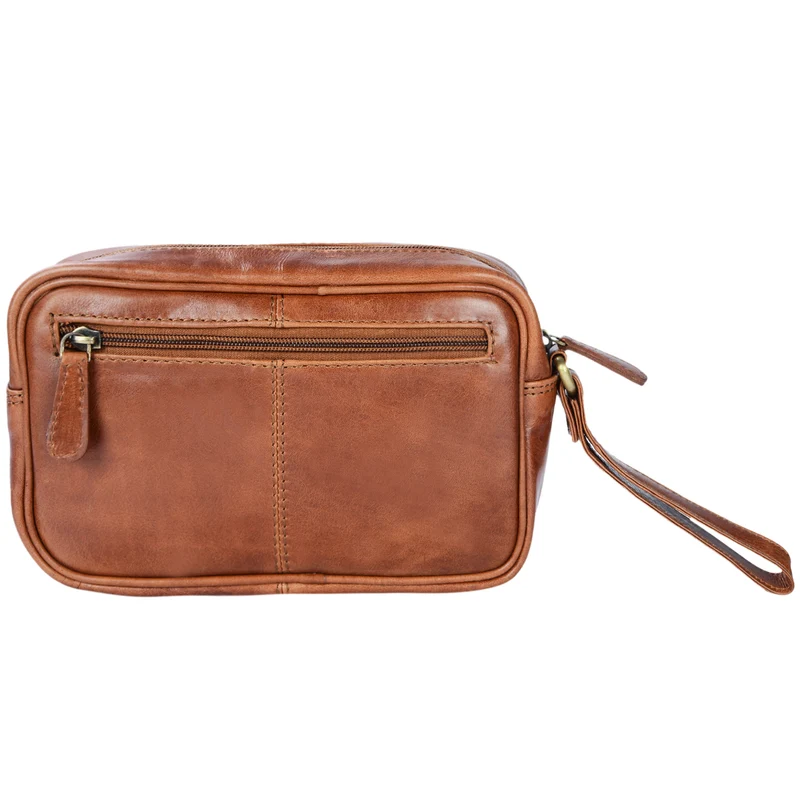 "Valerio" Handgelenktasche Herren Leder