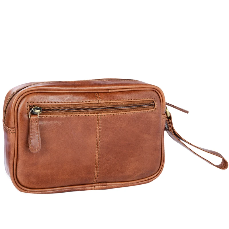 "Valerio" Handgelenktasche Herren Leder