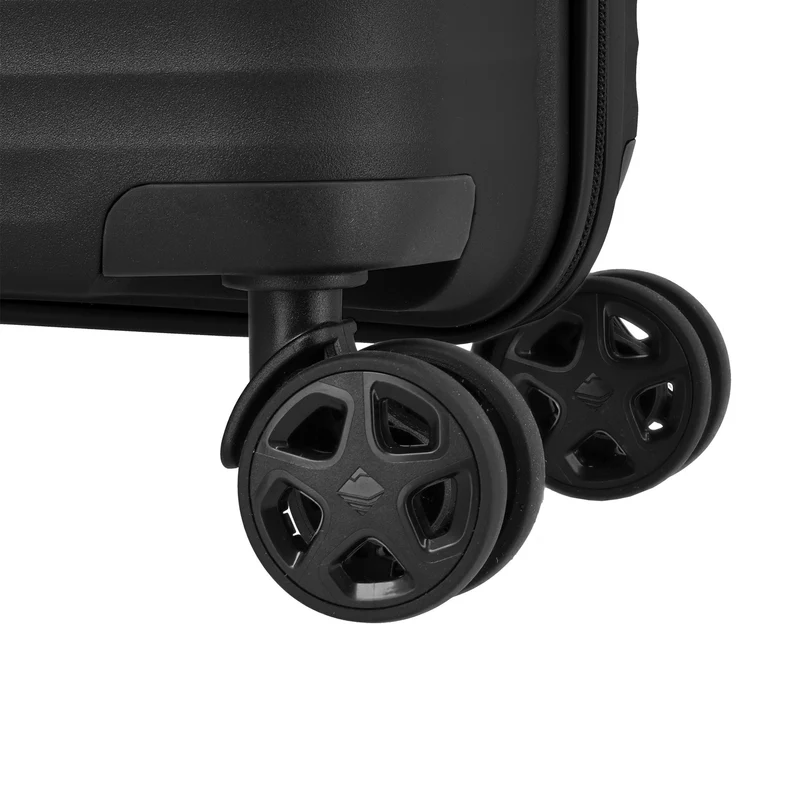 Travelite Air Stripe - 4-Rollen-Trolley Set 3tlg. erw. L/M/S (Slim) (black)