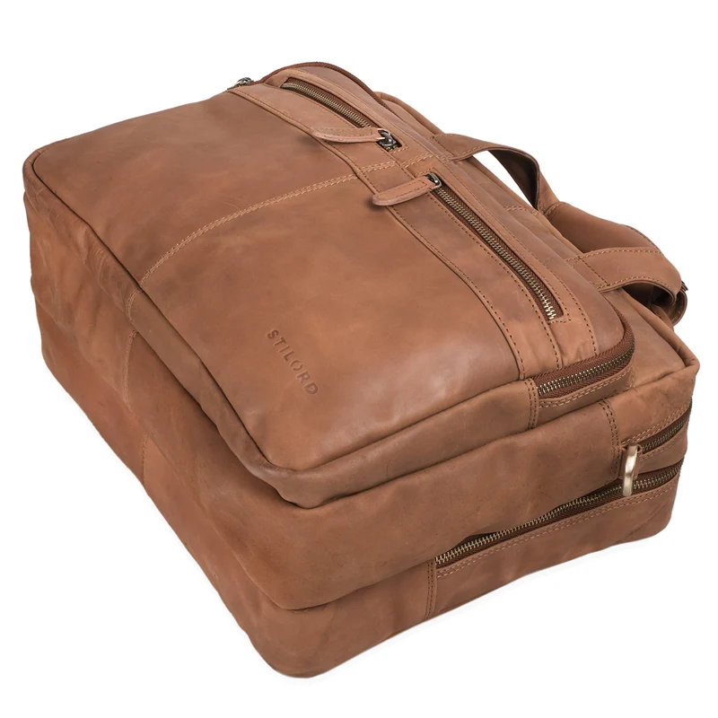 "Explorer" Lehrertasche Leder Herren Damen 10 Fächer