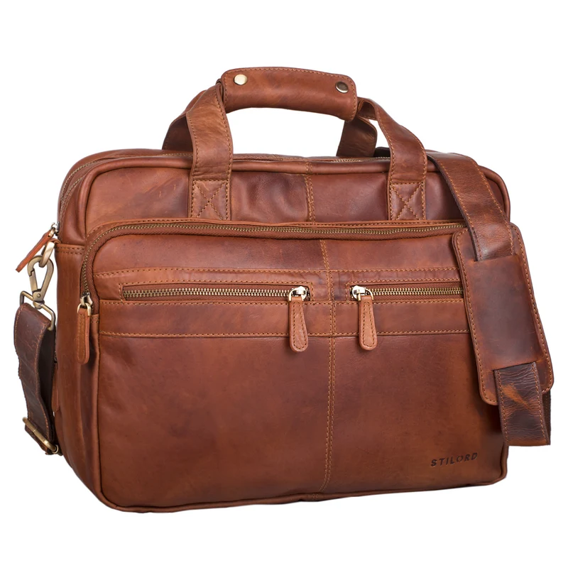 "Explorer" Lehrertasche Leder Herren Damen 10 Fächer
