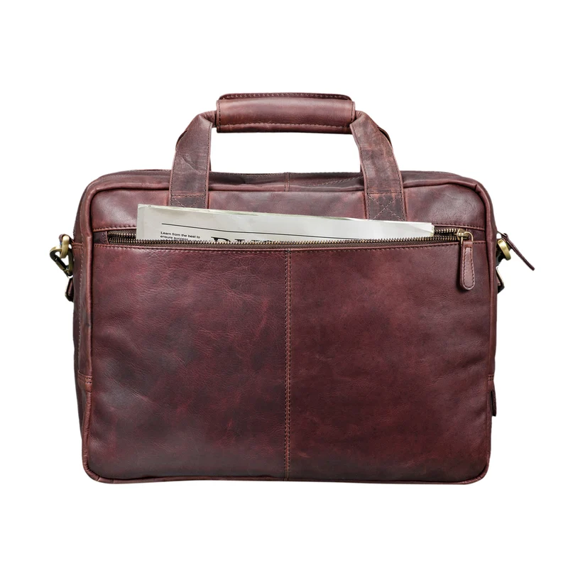 "Explorer" Lehrertasche Leder Herren Damen 10 Fächer