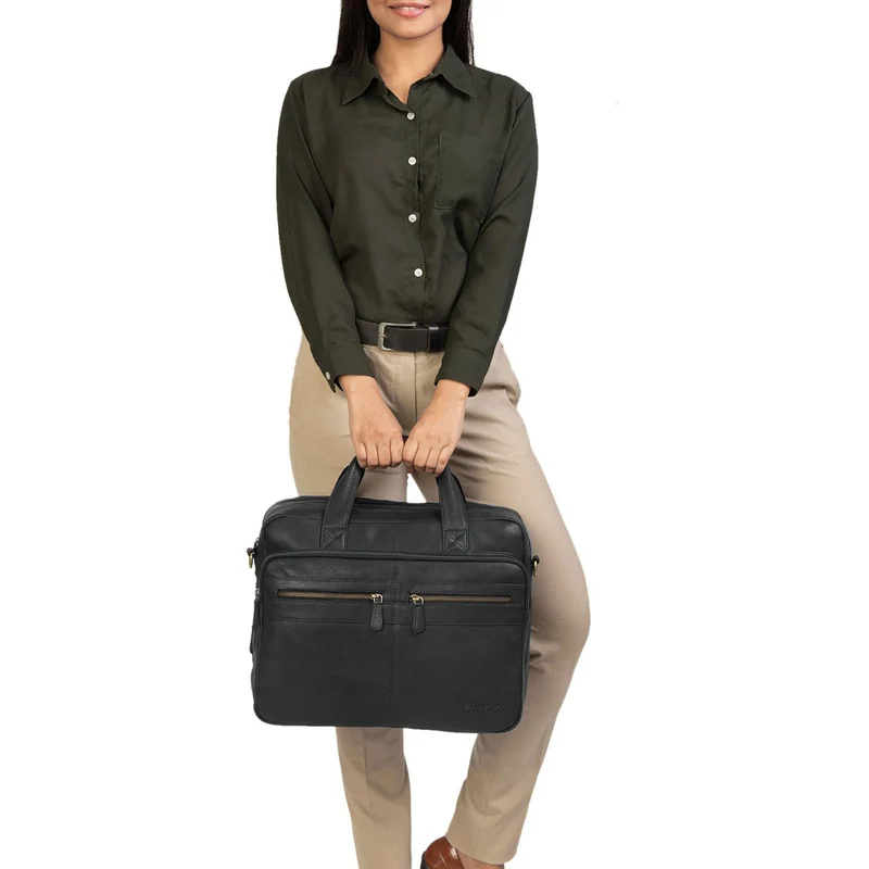 "Explorer" Lehrertasche Leder Herren Damen 10 Fächer