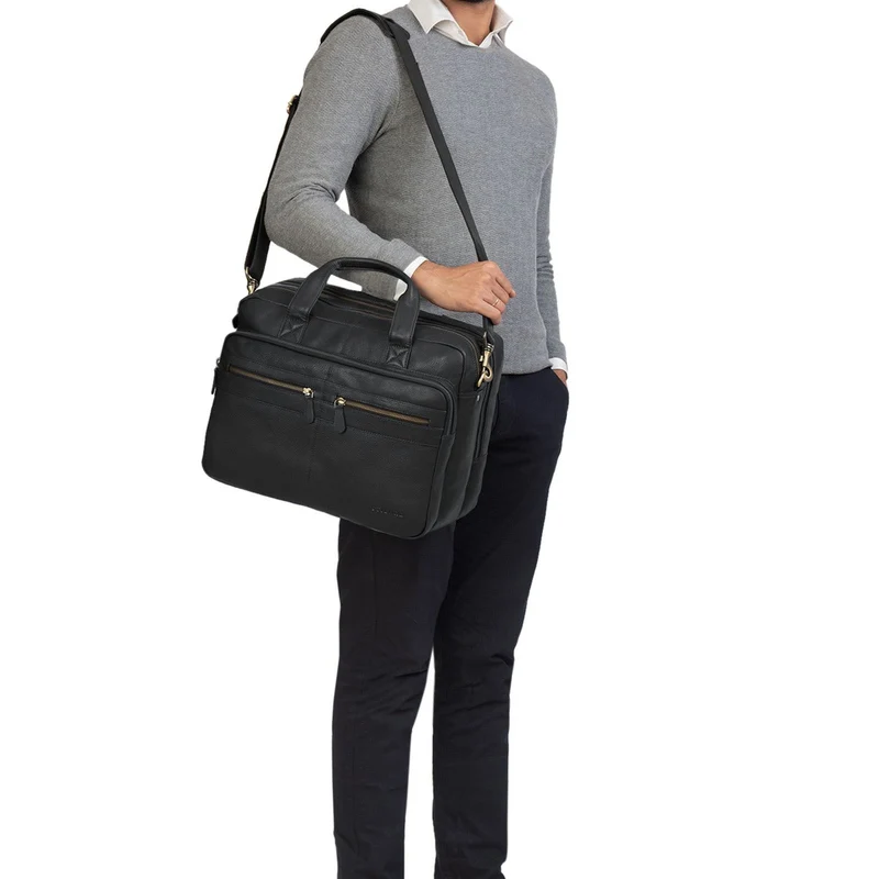 "Explorer" Lehrertasche Leder Herren Damen 10 Fächer
