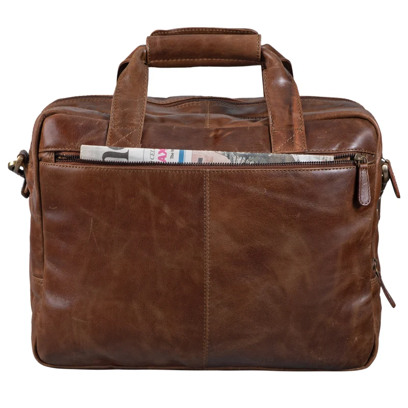 "Explorer" Lehrertasche Leder Herren Damen 10 Fächer