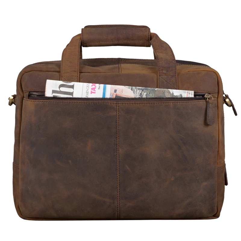 "Explorer" Lehrertasche Leder Herren Damen 10 Fächer