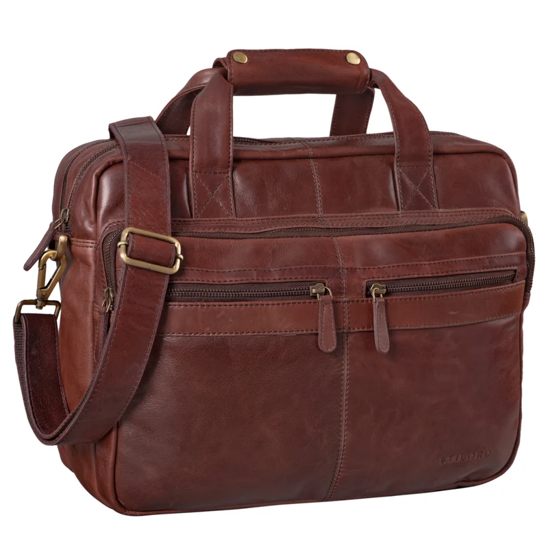 "Explorer" Lehrertasche Leder Herren Damen 10 Fächer