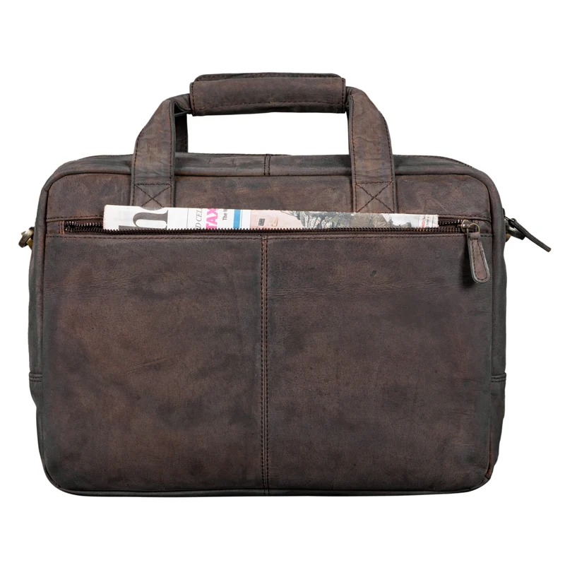 "Explorer" Lehrertasche Leder Herren Damen 10 Fächer