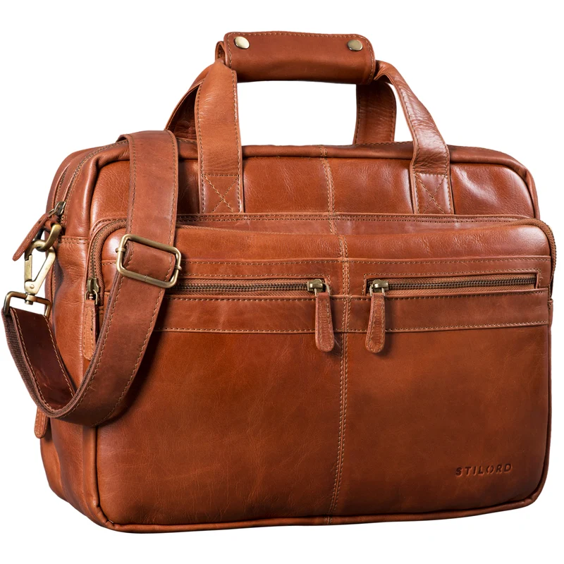 "Explorer" Lehrertasche Leder Herren Damen 10 Fächer