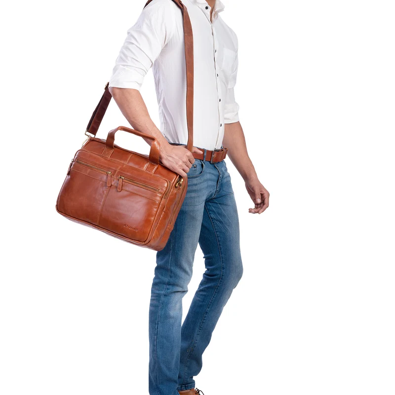 "Explorer" Lehrertasche Leder Herren Damen 10 Fächer