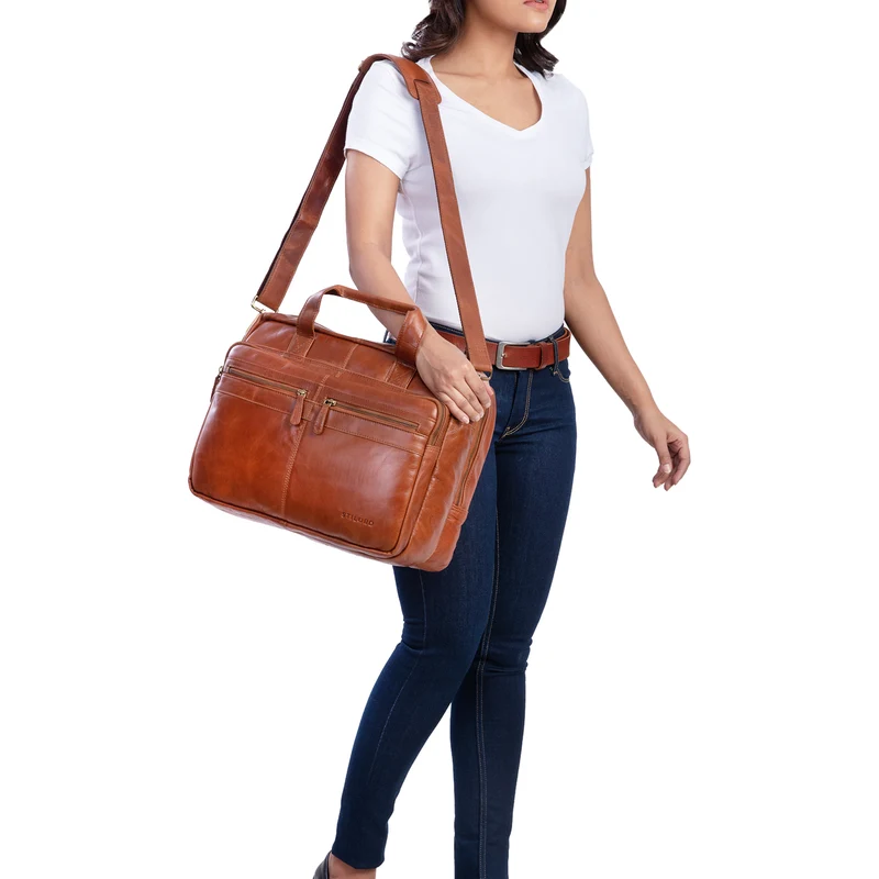 "Explorer" Lehrertasche Leder Herren Damen 10 Fächer
