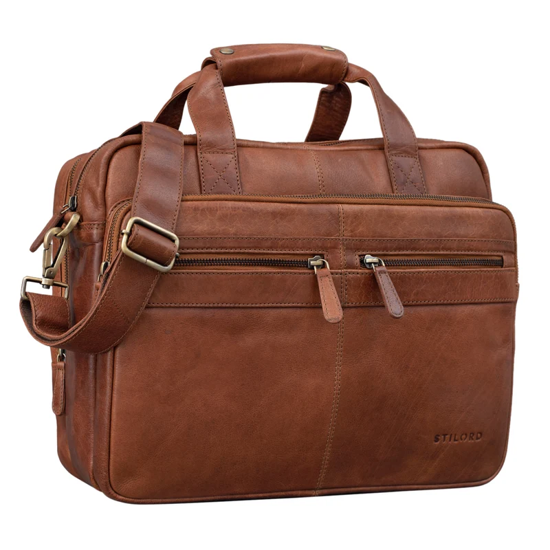 "Explorer" Lehrertasche Leder Herren Damen 10 Fächer