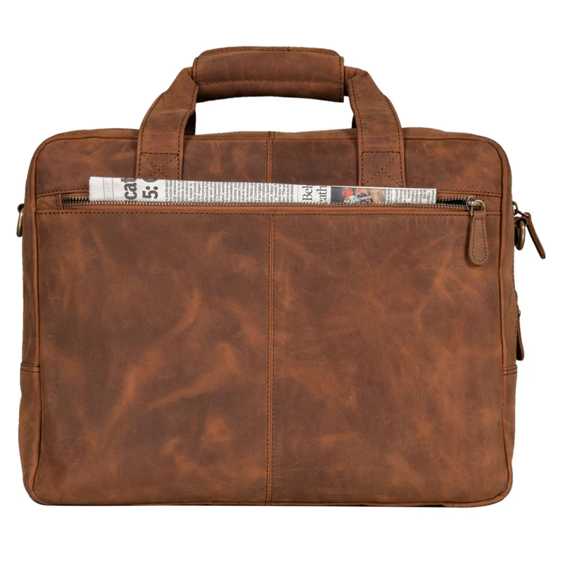 "Explorer" Lehrertasche Leder Herren Damen 10 Fächer