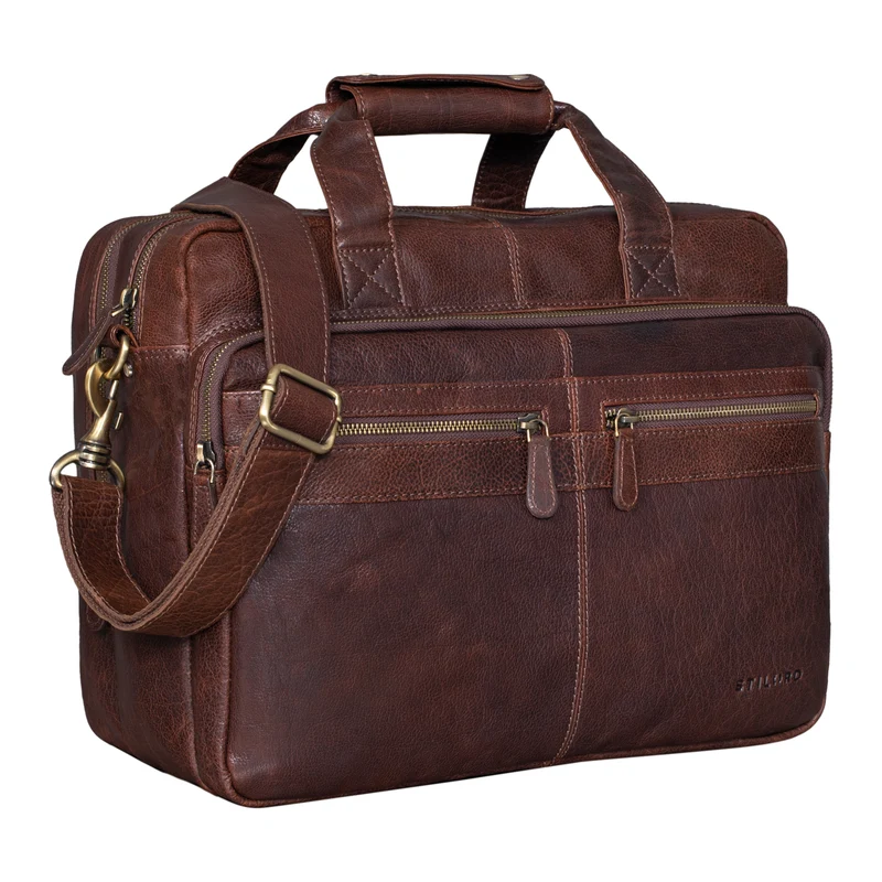"Explorer" Lehrertasche Leder Herren Damen 10 Fächer