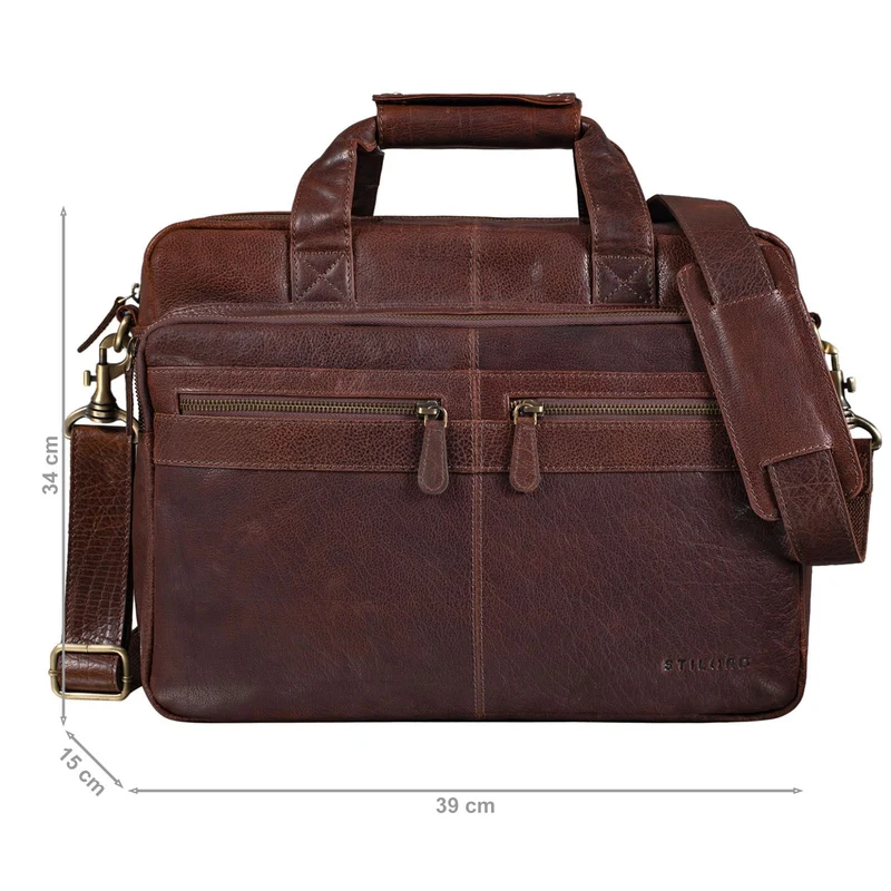 "Explorer" Lehrertasche Leder Herren Damen 10 Fächer