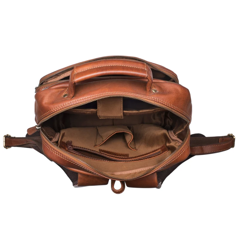 "Toni" Vintage Leder Rucksack groß