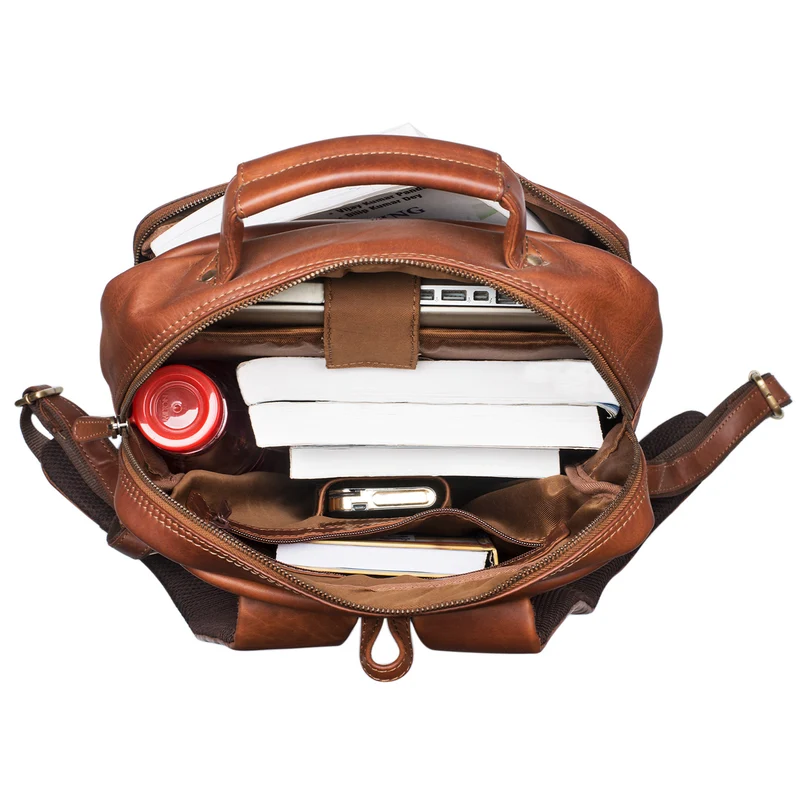 "Toni" Vintage Leder Rucksack groß