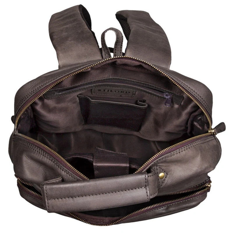 "Toni" Vintage Leder Rucksack groß