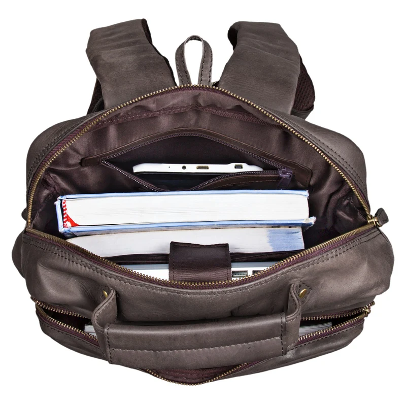 "Toni" Vintage Leder Rucksack groß