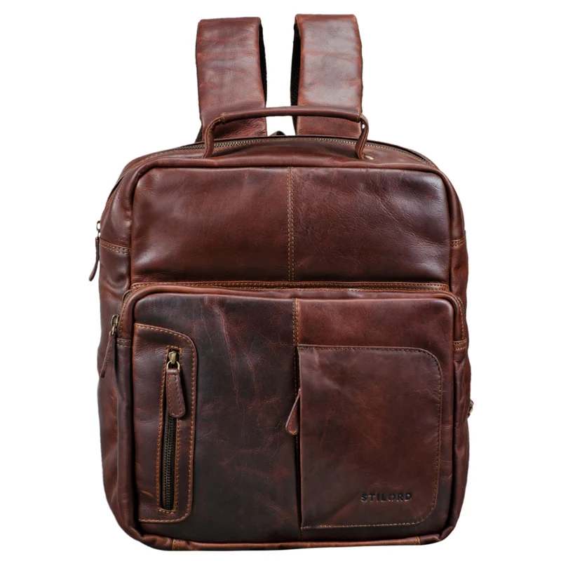 "Toni" Vintage Leder Rucksack groß