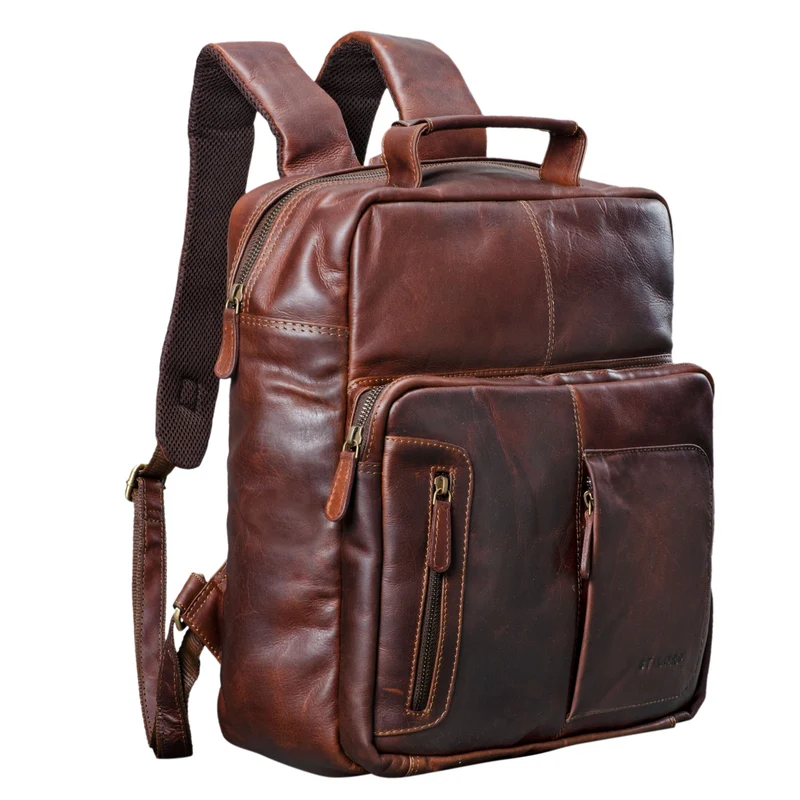 "Toni" Vintage Leder Rucksack groß