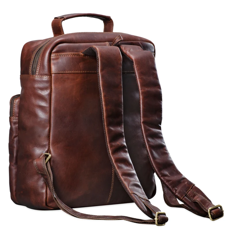 "Toni" Vintage Leder Rucksack groß