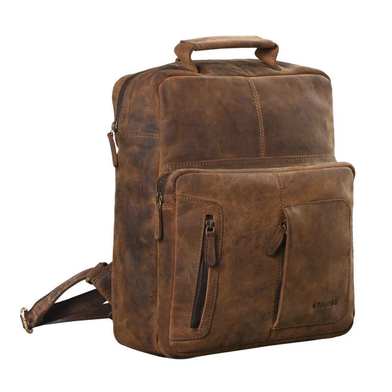 "Toni" Vintage Leder Rucksack groß