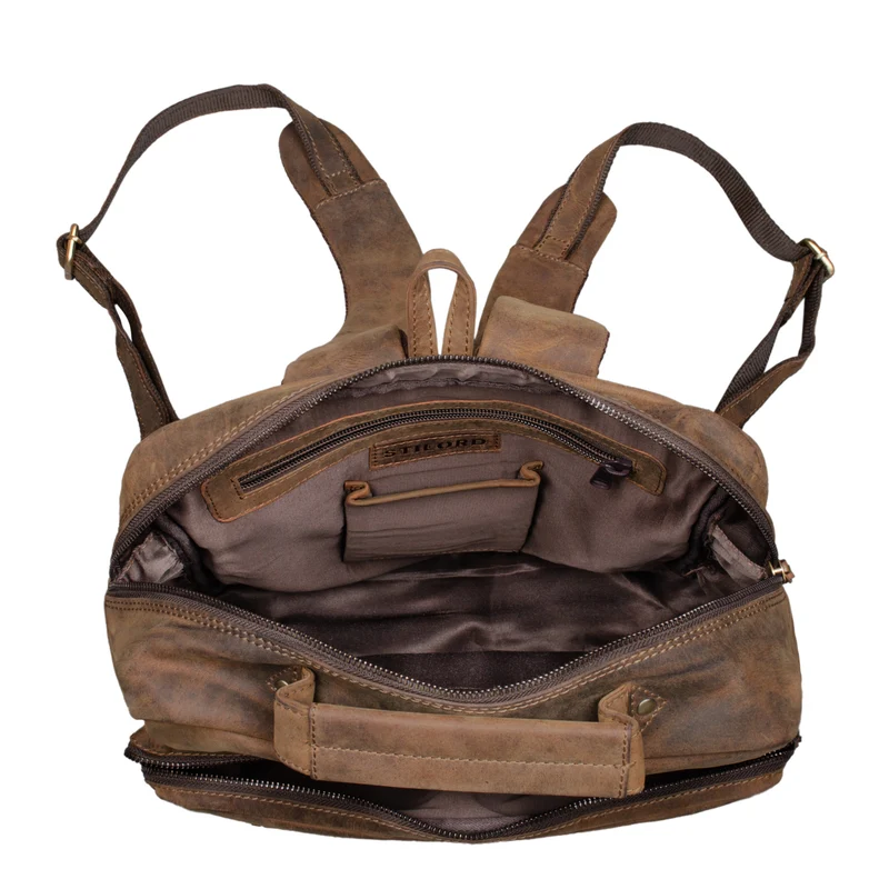 "Toni" Vintage Leder Rucksack groß
