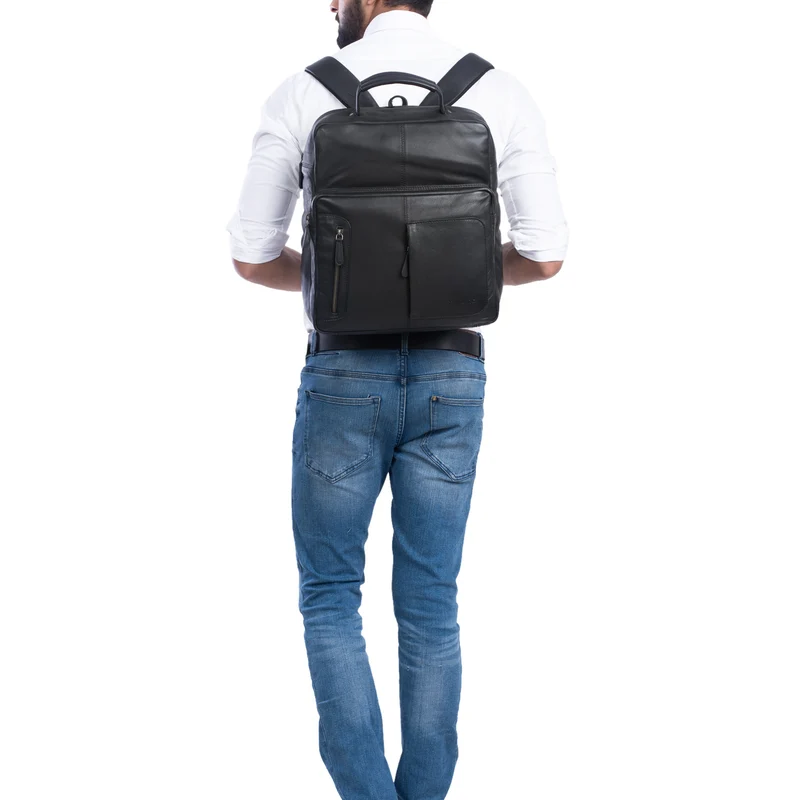"Toni" Vintage Leder Rucksack groß