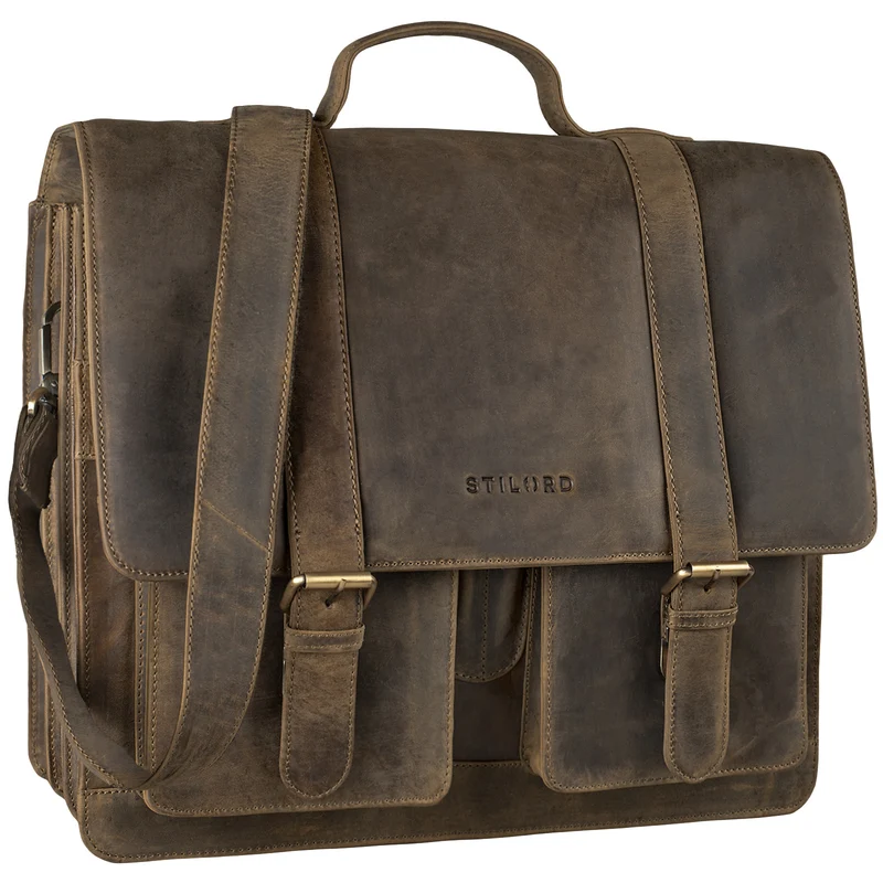 "Marius" Klassische Lehrertasche Leder