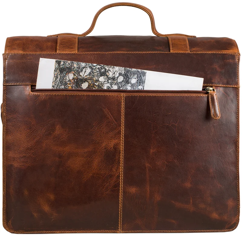 "Marius" Klassische Lehrertasche Leder