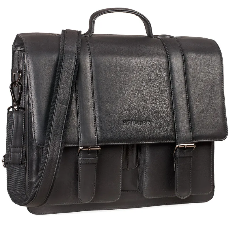 "Marius" Klassische Lehrertasche Leder