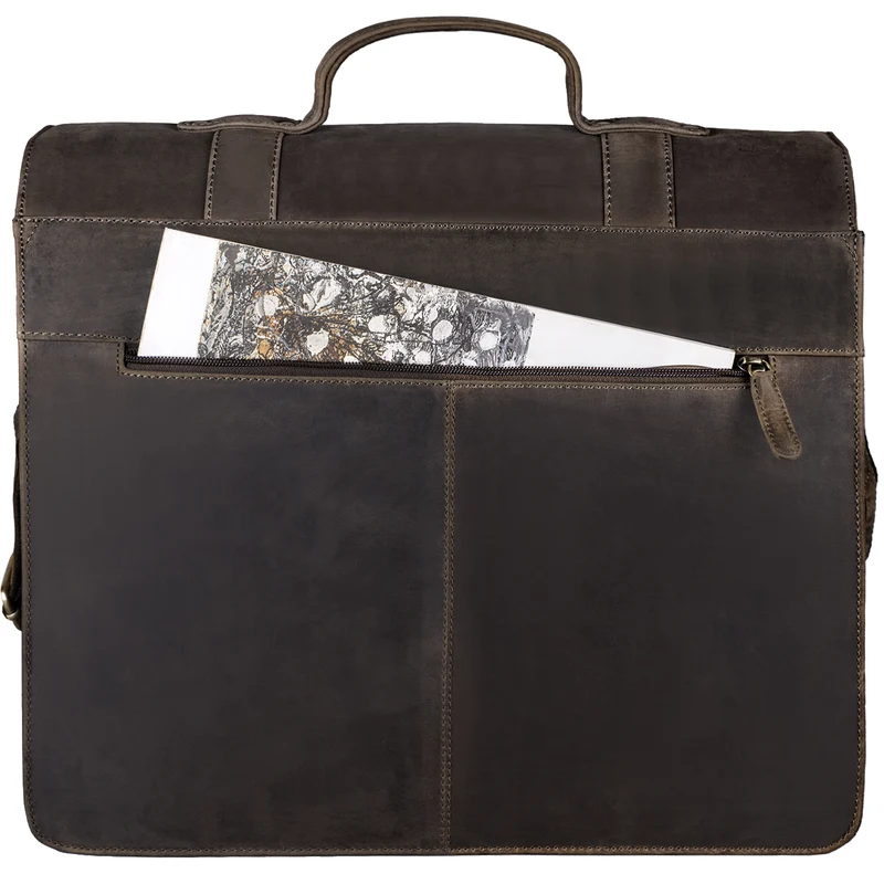 "Marius" Klassische Lehrertasche Leder