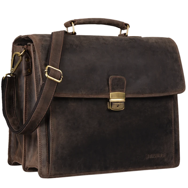 "Noel" Aktentasche Leder Herren Vintage