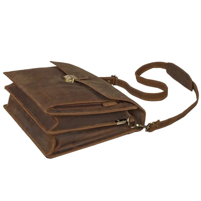 "Noel" Aktentasche Leder Herren Vintage
