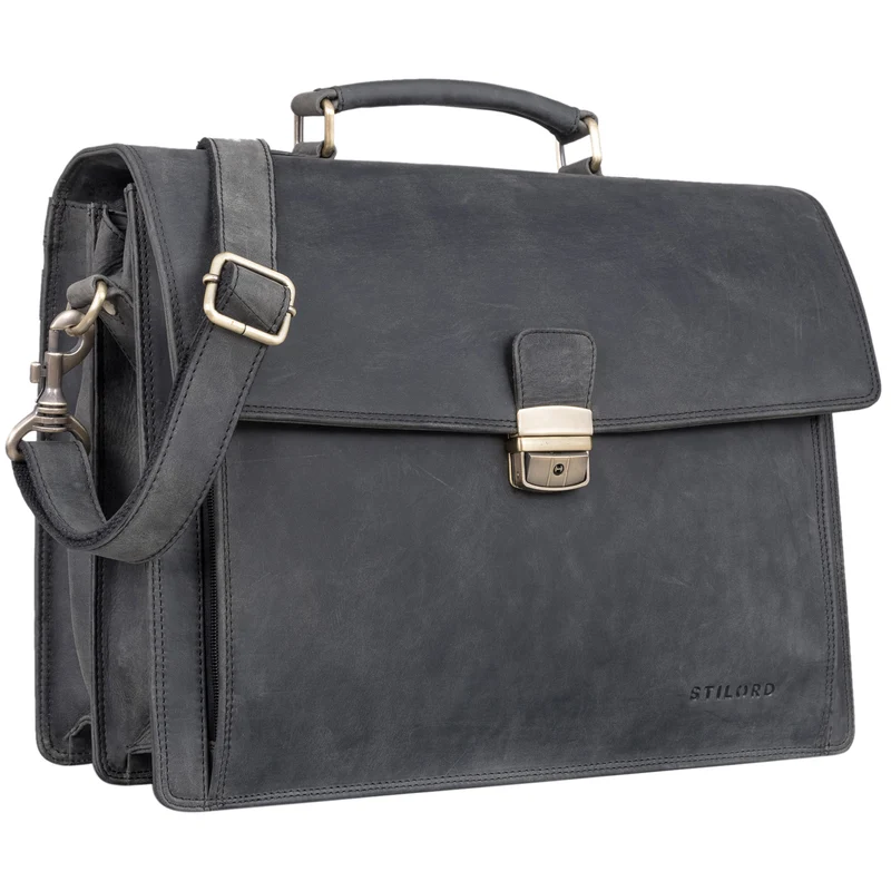 "Noel" Aktentasche Leder Herren Vintage
