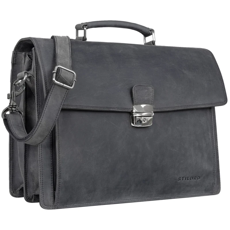 "Noel" Aktentasche Leder Herren Vintage