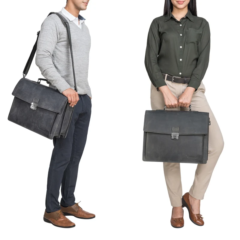 "Noel" Aktentasche Leder Herren Vintage