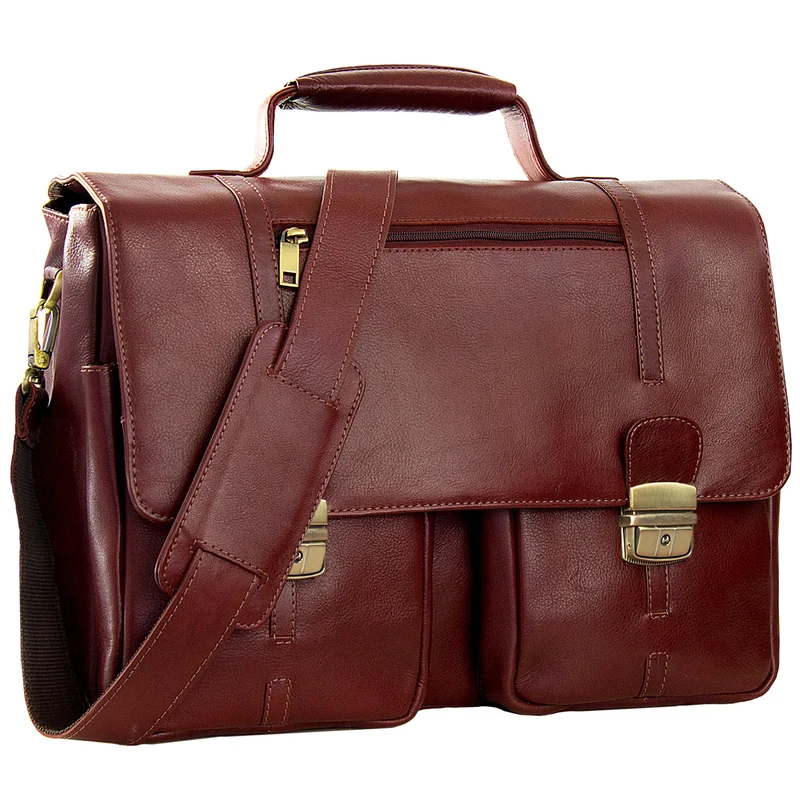 "Robin" Vintage Businesstasche Leder Aktentasche