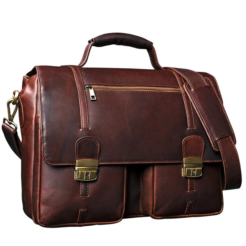 "Robin" Vintage Businesstasche Leder Aktentasche