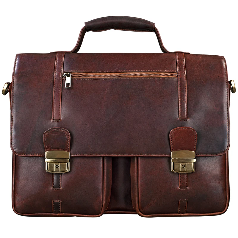 "Robin" Vintage Businesstasche Leder Aktentasche