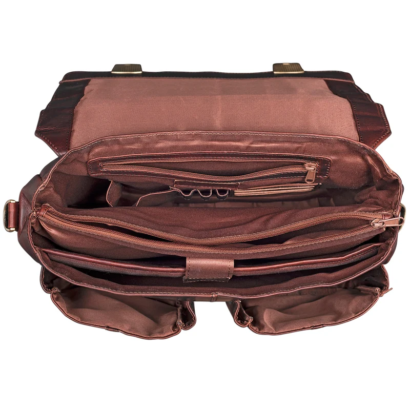 "Robin" Vintage Businesstasche Leder Aktentasche