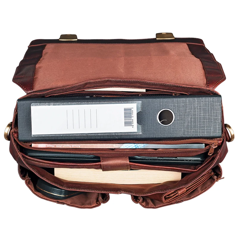 "Robin" Vintage Businesstasche Leder Aktentasche