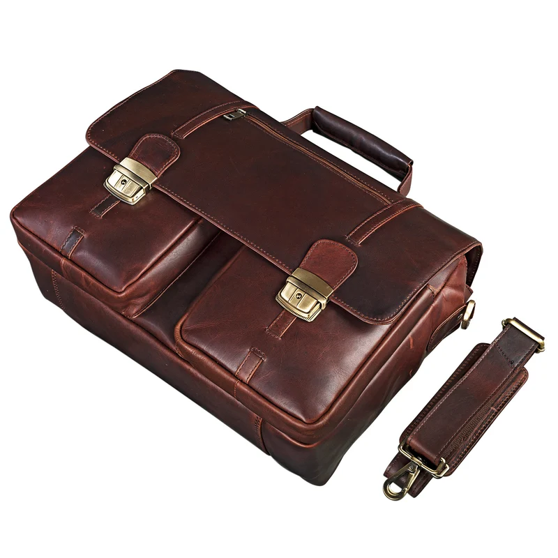"Robin" Vintage Businesstasche Leder Aktentasche