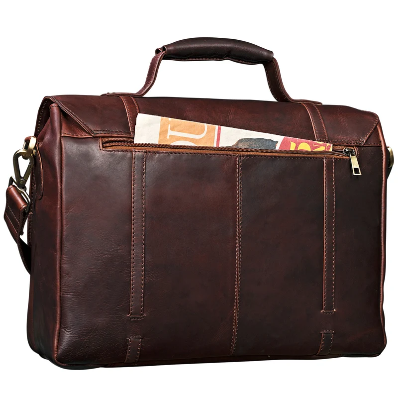 "Robin" Vintage Businesstasche Leder Aktentasche