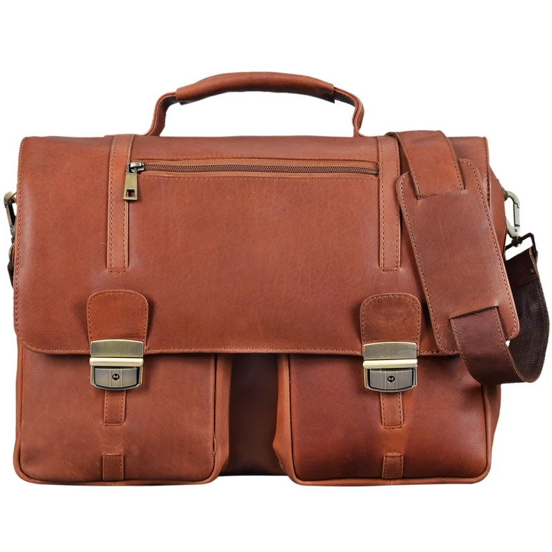 "Robin" Vintage Businesstasche Leder Aktentasche