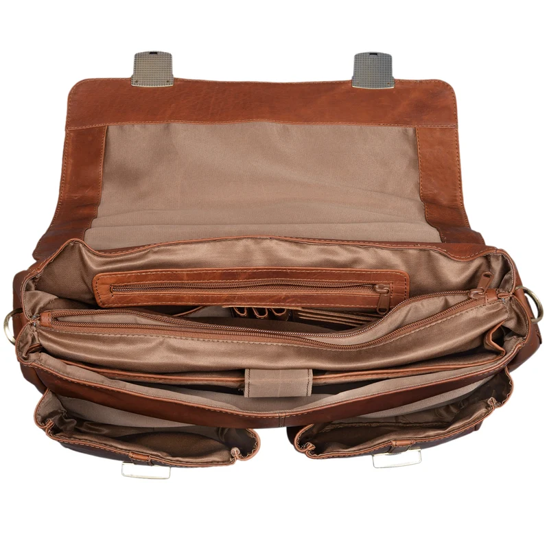 "Robin" Vintage Businesstasche Leder Aktentasche