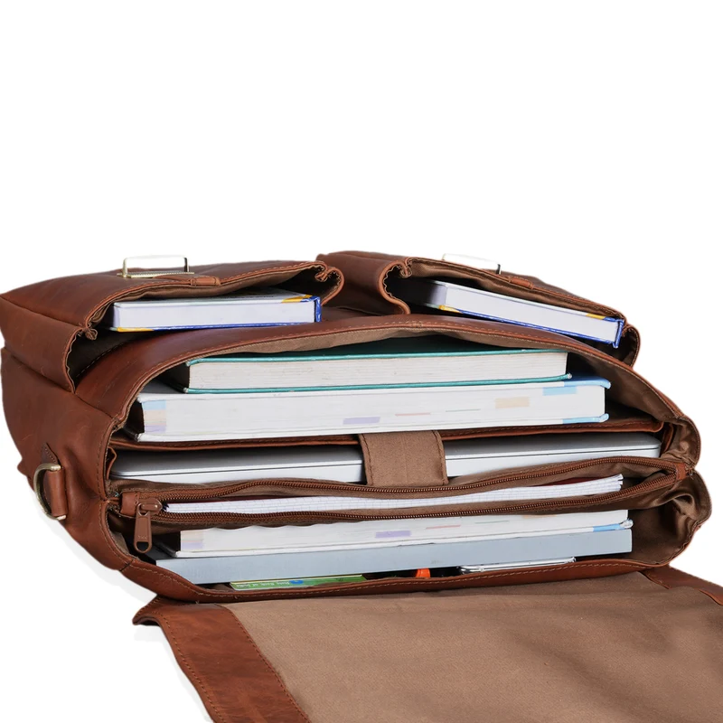 "Robin" Vintage Businesstasche Leder Aktentasche
