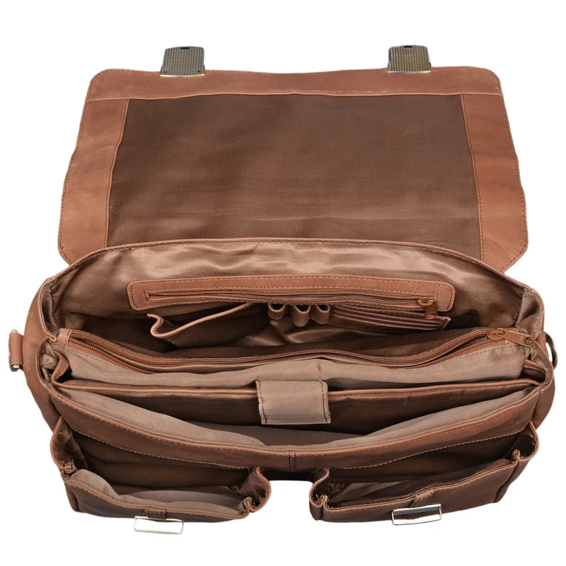 "Robin" Vintage Businesstasche Leder Aktentasche