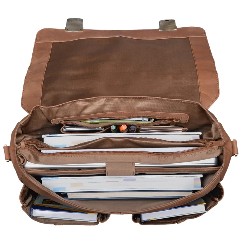 "Robin" Vintage Businesstasche Leder Aktentasche